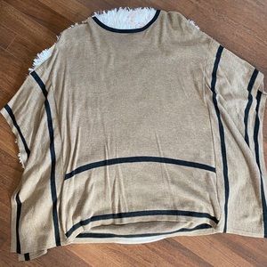 August Silk Poncho - Medium